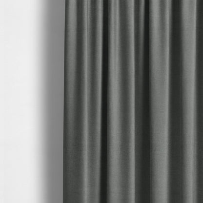 Jordan Soft Touch Chenille Plain Water Repellent Ash Grey Upholstery Fabric CTR-1643 - Made To Measure Curtains