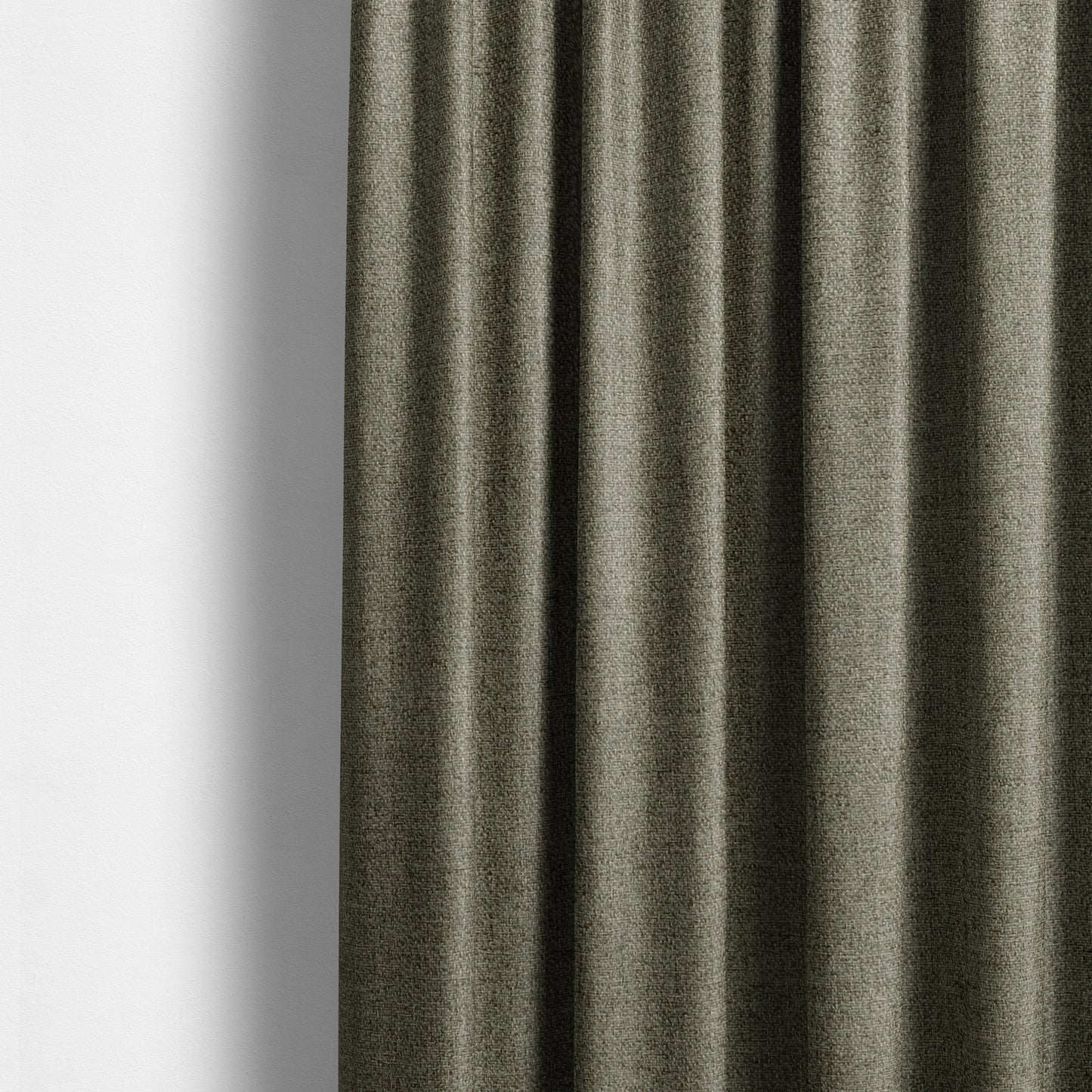 Yorkshire Plain Chenille Khaki Brown Upholstery Fabric CTR-1650 - Made To Measure Curtains