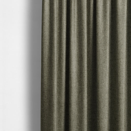 Yorkshire Plain Chenille Khaki Brown Upholstery Fabric CTR-1650 - Made To Measure Curtains