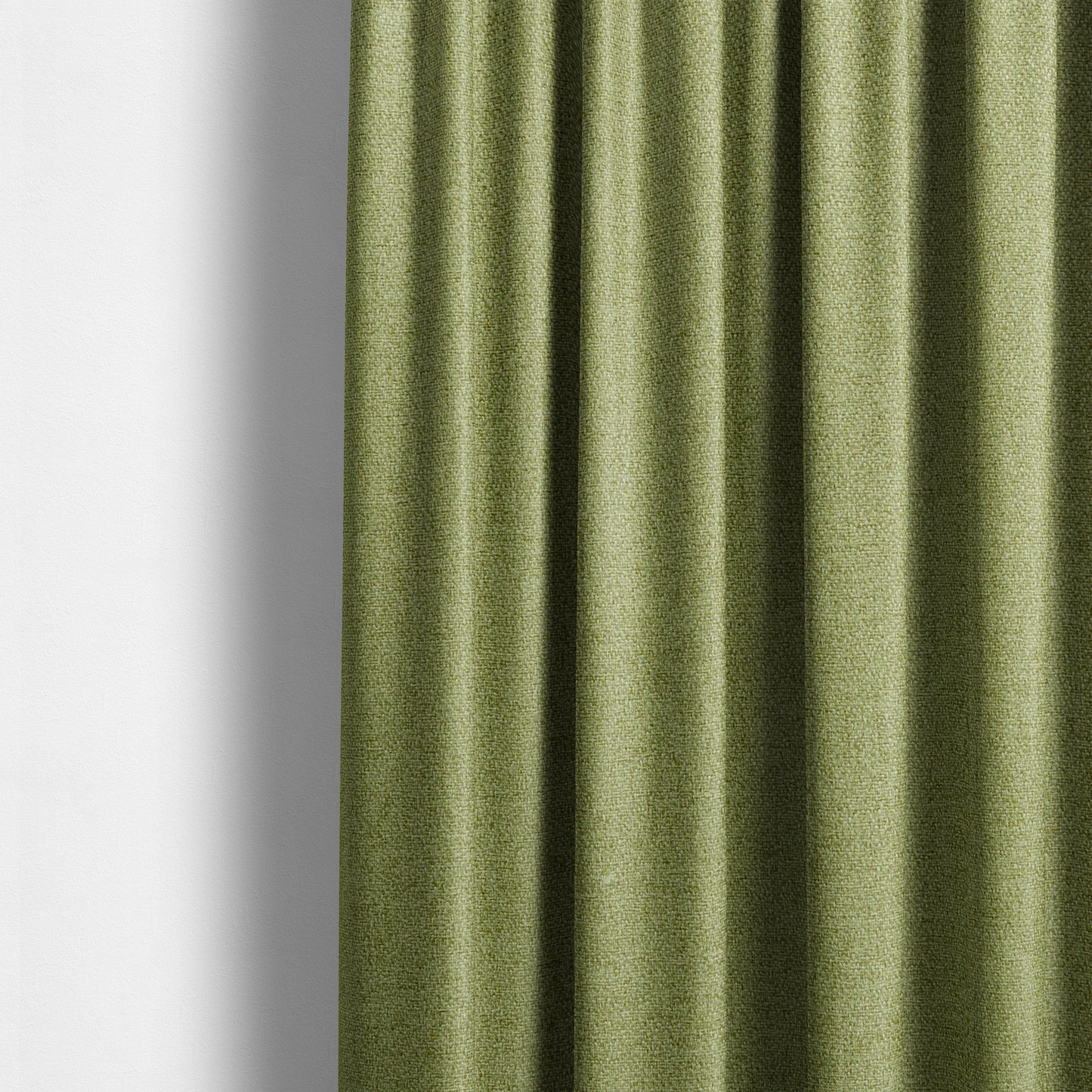 Yorkshire Plain Chenille Green Upholstery Fabric CTR-1655 - Made To Measure Curtains