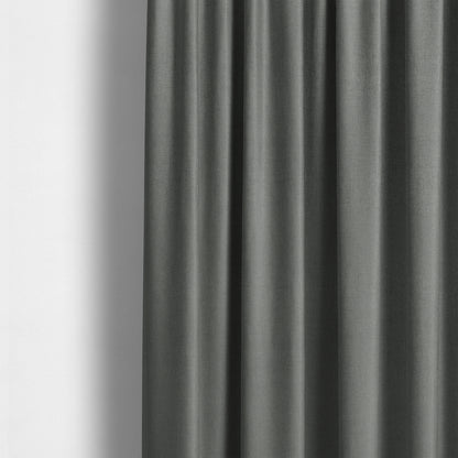 Yorkshire Plain Chenille Shadow Grey Upholstery Fabric CTR-1665 - Made To Measure Curtains