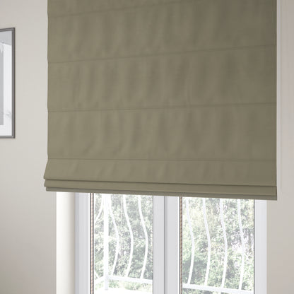 Calgary Soft Suede Light Brown Colour Upholstery Fabric CTR-1674 - Roman Blinds