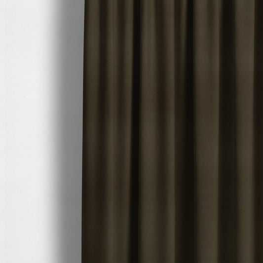 Calgary Soft Suede Brown Colour Upholstery Fabric CTR-1675 - Roman Blinds