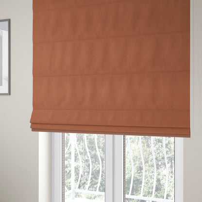 Calgary Soft Suede Orange Colour Upholstery Fabric CTR-1676 - Roman Blinds