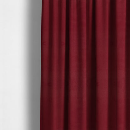 Calgary Soft Suede Red Colour Upholstery Fabric CTR-1679 - Made To Measure Curtains