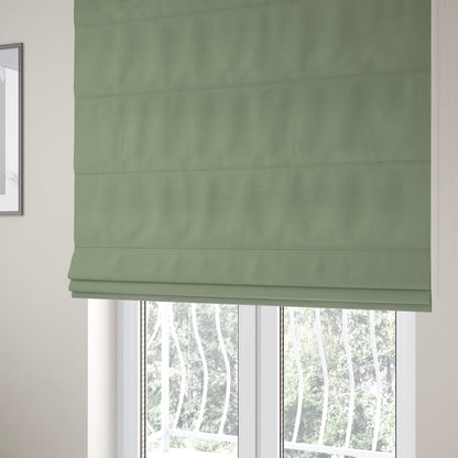 Calgary Soft Suede Mint Green Colour Upholstery Fabric CTR-1681 - Roman Blinds