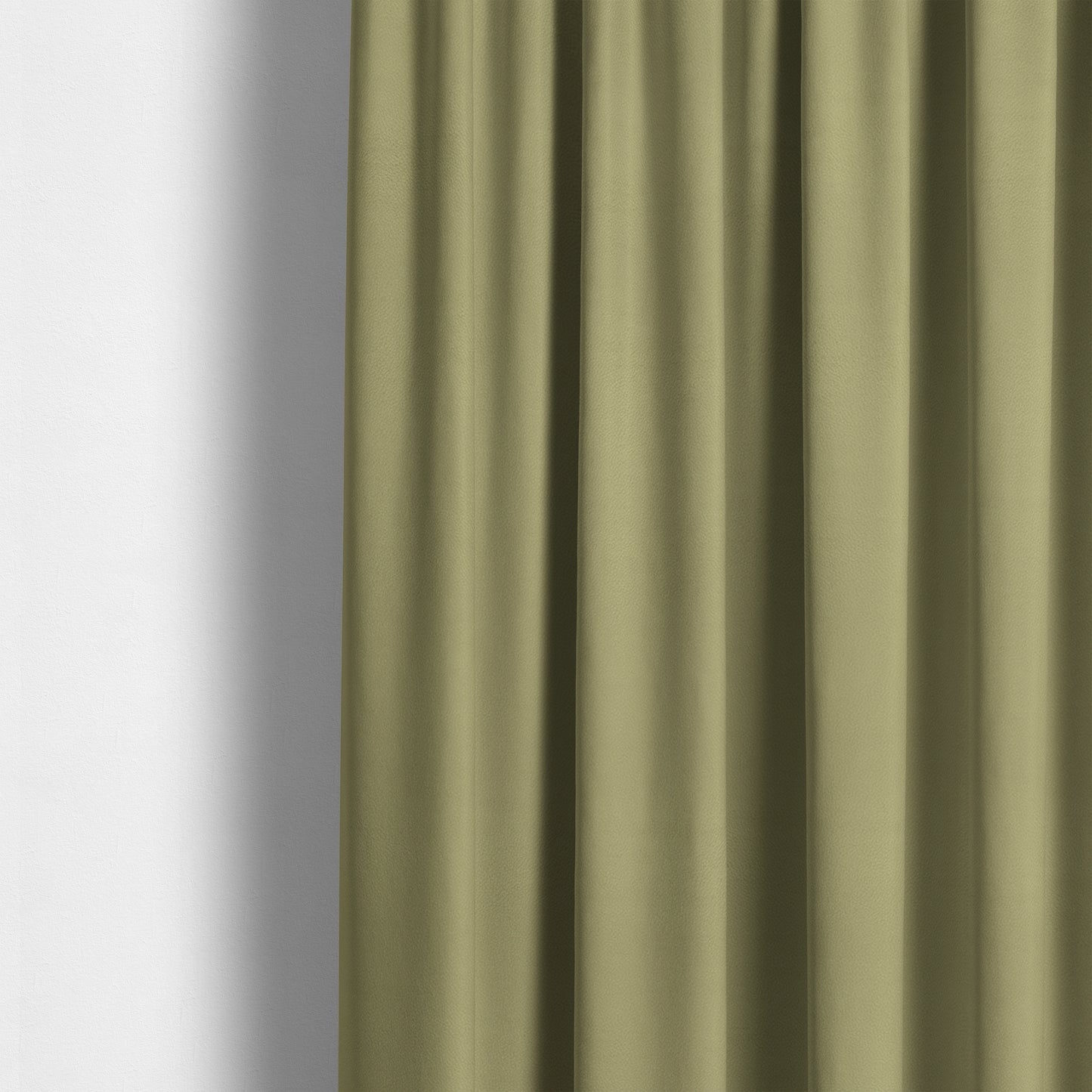 Calgary Soft Suede Olive Green Colour Upholstery Fabric CTR-1683 - Made To Measure Curtains