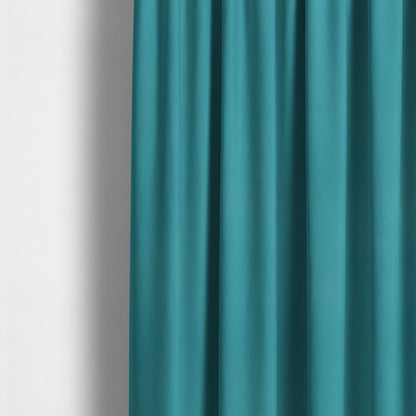 Calgary Soft Suede Turquoise Blue Colour Upholstery Fabric CTR-1684 - Made To Measure Curtains