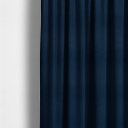 Calgary Soft Suede Navy Blue Colour Upholstery Fabric CTR-1686 - Made To Measure Curtains