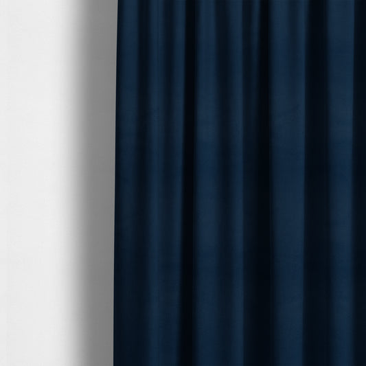 Calgary Soft Suede Navy Blue Colour Upholstery Fabric CTR-1686 - Made To Measure Curtains