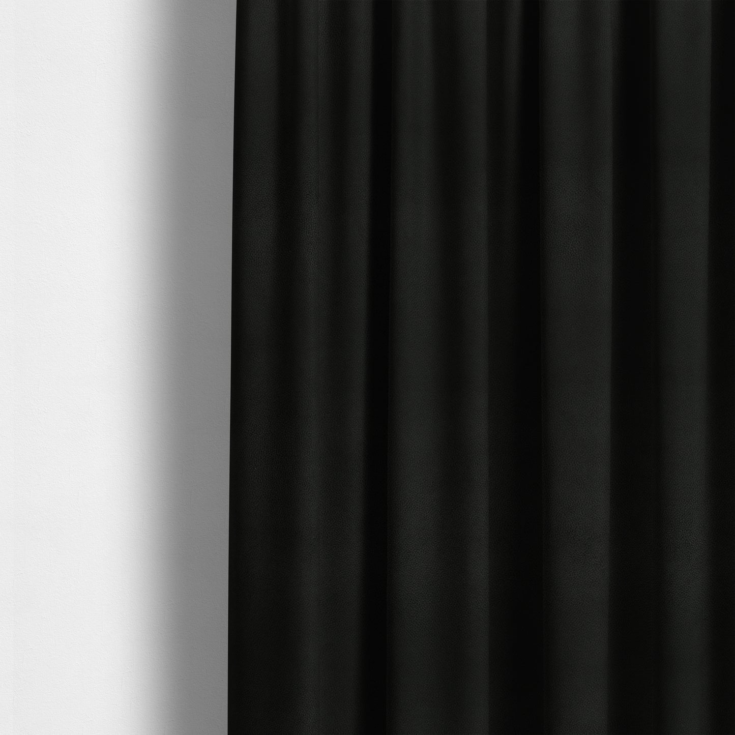 Calgary Soft Suede Black Colour Upholstery Fabric CTR-1688 - Made To Measure Curtains