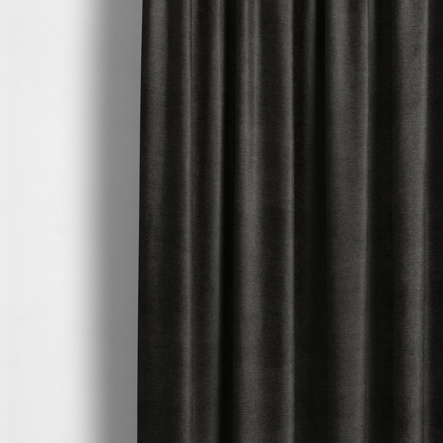 Wazah Plain Velvet Water Repellent Treated Material Dark Brown Colour Upholstery Fabric CTR-1692 - Made To Measure Curtains