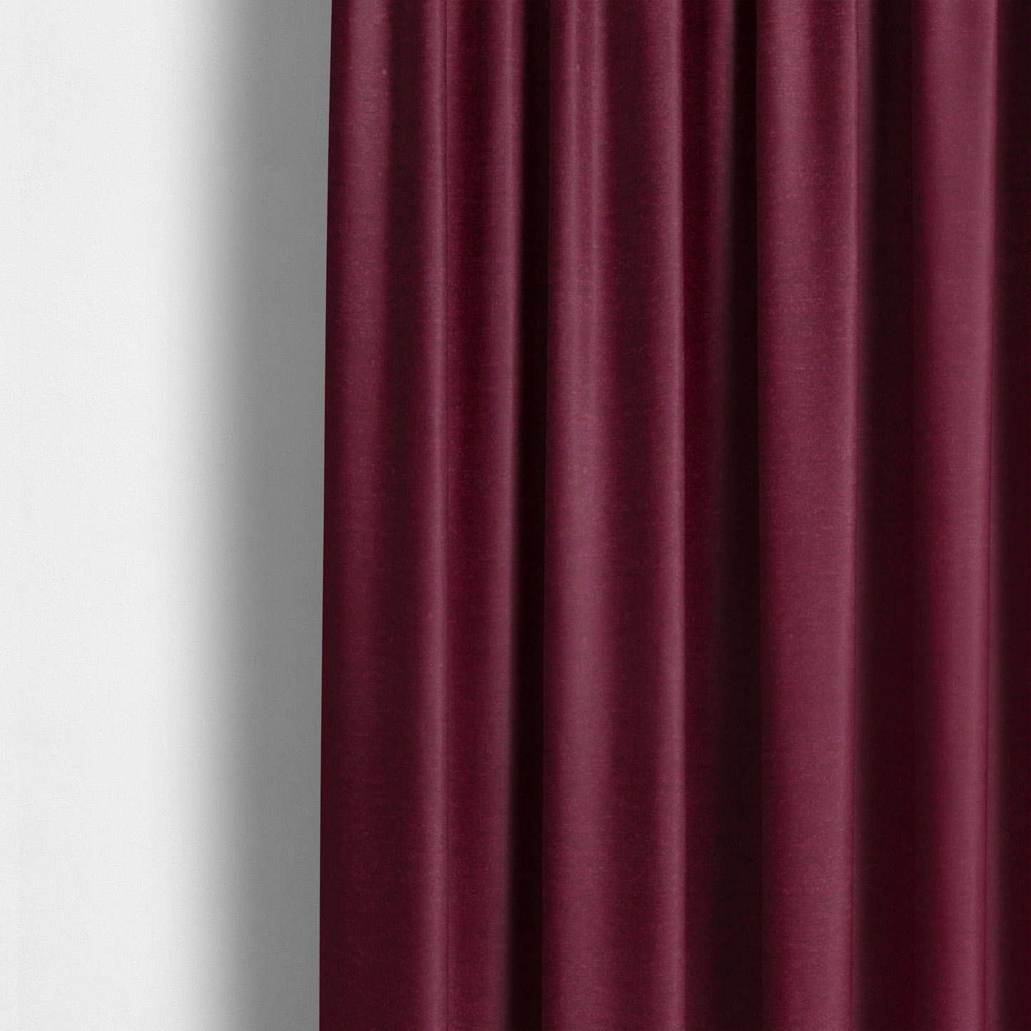 Wazah Plain Velvet Water Repellent Treated Material Red Colour Upholstery Fabric CTR-1693 - Made To Measure Curtains