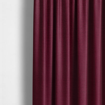 Wazah Plain Velvet Water Repellent Treated Material Red Colour Upholstery Fabric CTR-1693 - Made To Measure Curtains