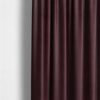 Wazah Plain Velvet Water Repellent Treated Material Purple Colour Upholstery Fabric CTR-1694 - Made To Measure Curtains