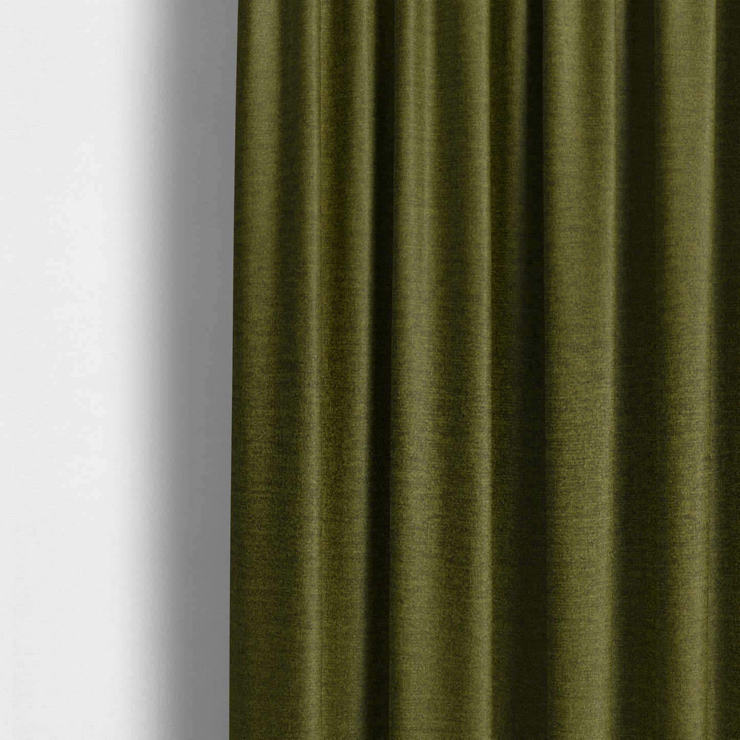 Wazah Plain Velvet Water Repellent Treated Material Green Colour Upholstery Fabric CTR-1696 - Made To Measure Curtains