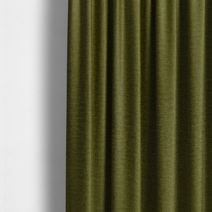 Wazah Plain Velvet Water Repellent Treated Material Green Colour Upholstery Fabric CTR-1696 - Made To Measure Curtains