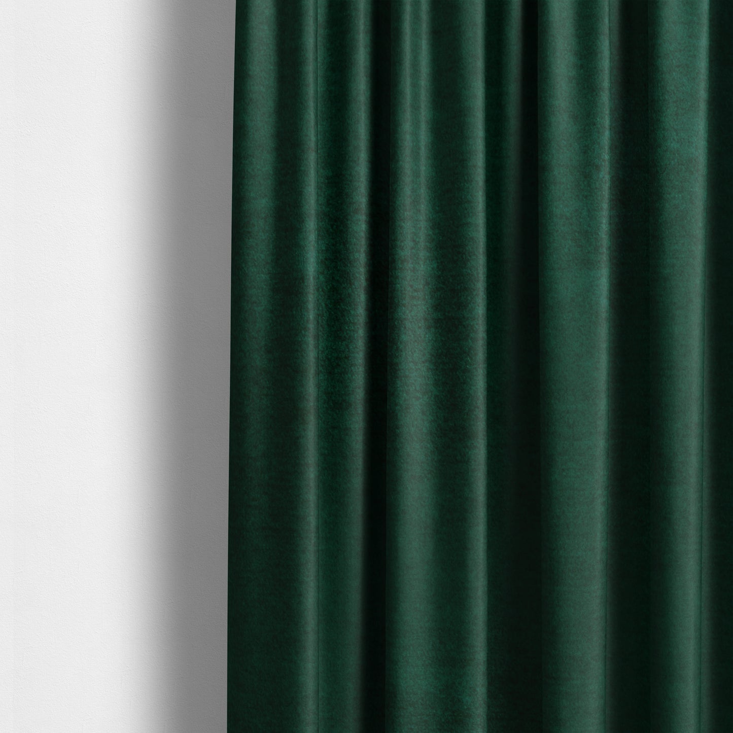 Wazah Plain Velvet Water Repellent Treated Material Emerald Green Colour Upholstery Fabric CTR-1697 - Made To Measure Curtains