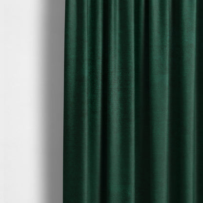 Wazah Plain Velvet Water Repellent Treated Material Emerald Green Colour Upholstery Fabric CTR-1697 - Made To Measure Curtains