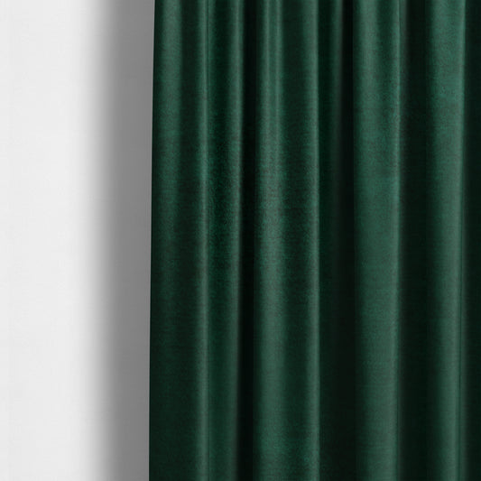 Wazah Plain Velvet Water Repellent Treated Material Emerald Green Colour Upholstery Fabric CTR-1697 - Made To Measure Curtains