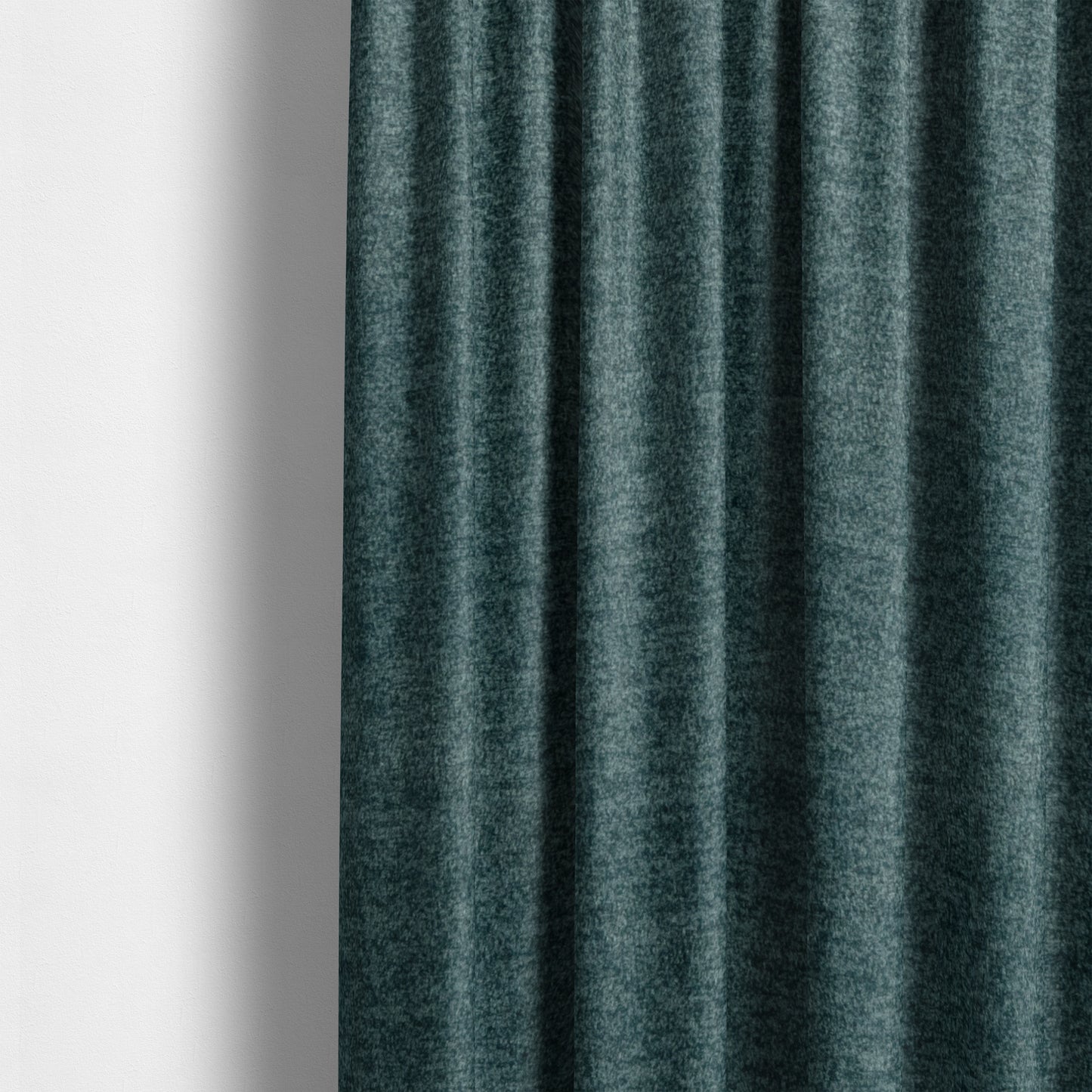 Wazah Plain Velvet Water Repellent Treated Material Mid Blue Colour Upholstery Fabric CTR-1699 - Made To Measure Curtains