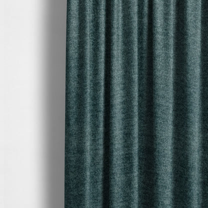 Wazah Plain Velvet Water Repellent Treated Material Mid Blue Colour Upholstery Fabric CTR-1699 - Made To Measure Curtains