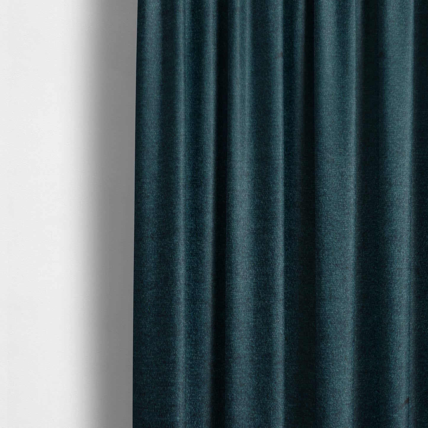 Wazah Plain Velvet Water Repellent Treated Material Denim Blue Colour Upholstery Fabric CTR-1700 - Made To Measure Curtains