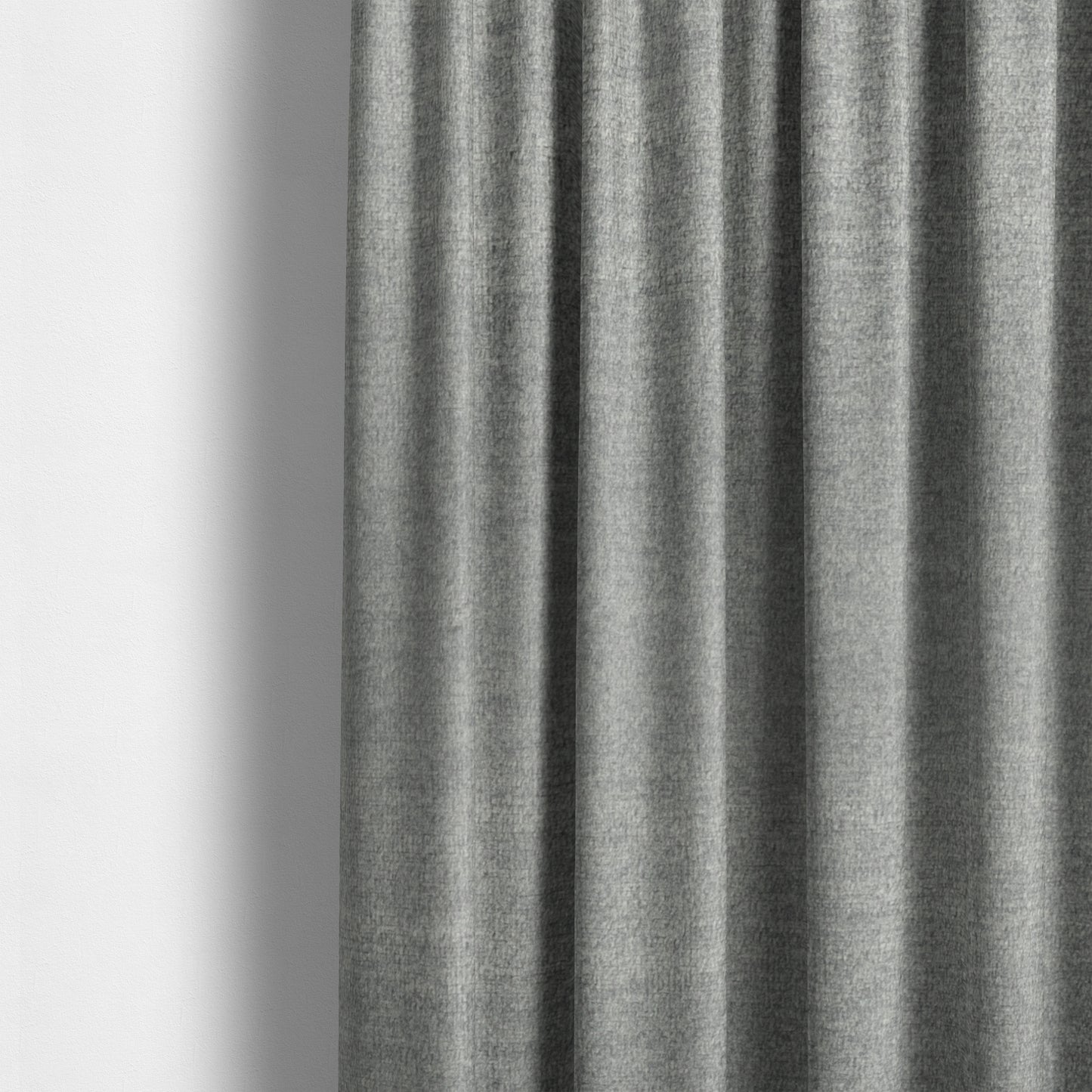 Wazah Plain Velvet Water Repellent Treated Material Silver Colour Upholstery Fabric CTR-1703 - Made To Measure Curtains