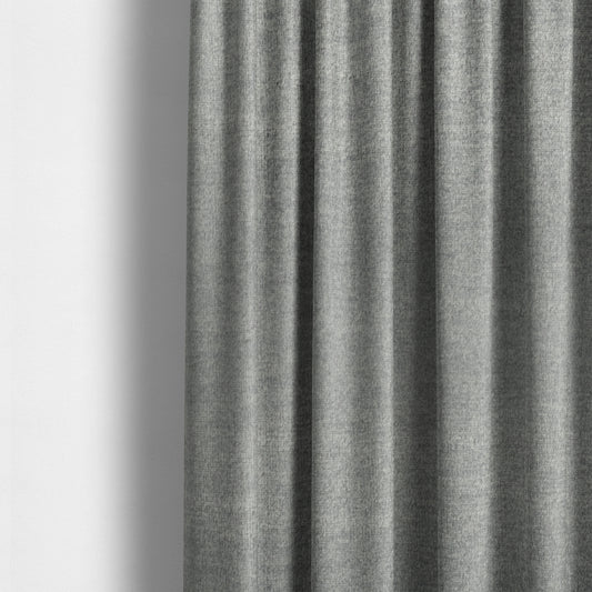 Wazah Plain Velvet Water Repellent Treated Material Silver Colour Upholstery Fabric CTR-1703 - Made To Measure Curtains