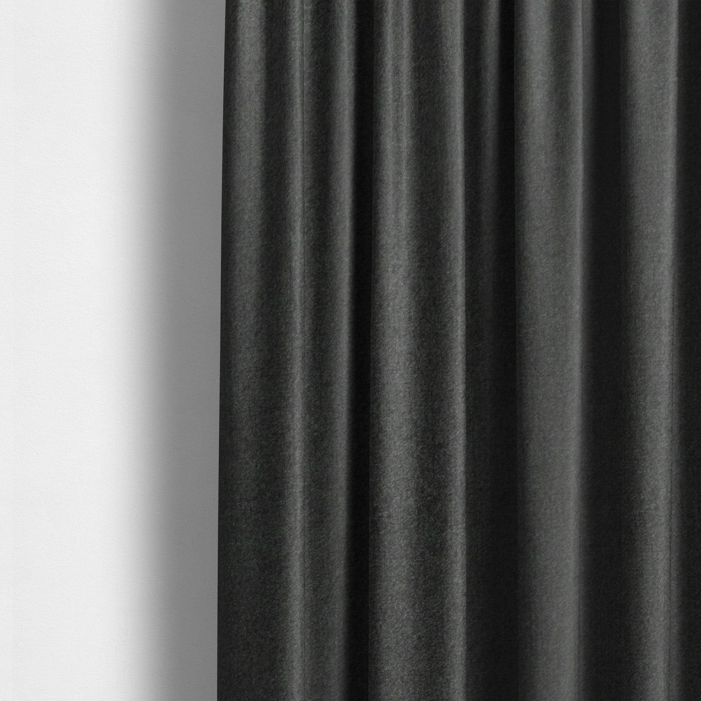 Wazah Plain Velvet Water Repellent Treated Material Cloud Grey Colour Upholstery Fabric CTR-1707 - Made To Measure Curtains