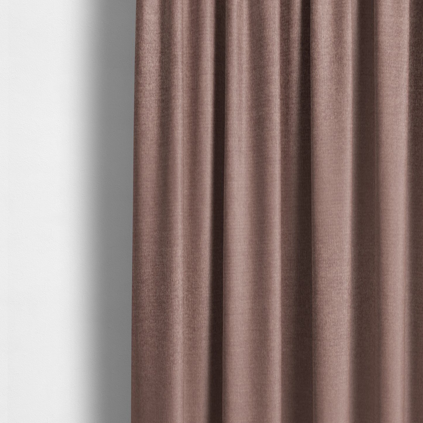 Wazah Plain Velvet Water Repellent Treated Material Pink Colour Upholstery Fabric CTR-1709 - Made To Measure Curtains