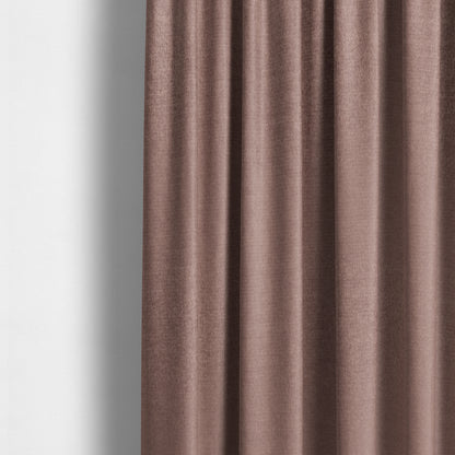 Wazah Plain Velvet Water Repellent Treated Material Pink Colour Upholstery Fabric CTR-1709 - Made To Measure Curtains