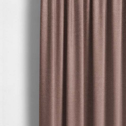 Wazah Plain Velvet Water Repellent Treated Material Pink Colour Upholstery Fabric CTR-1709 - Made To Measure Curtains