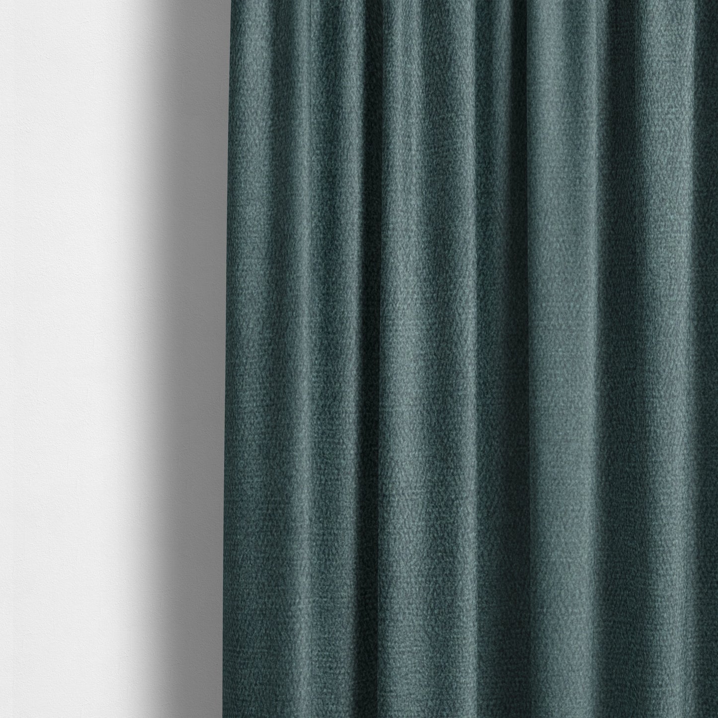 Petra Herringbone Velvet Water Repellent Teal Upholstery Fabric CTR-1713 - Made To Measure Curtains