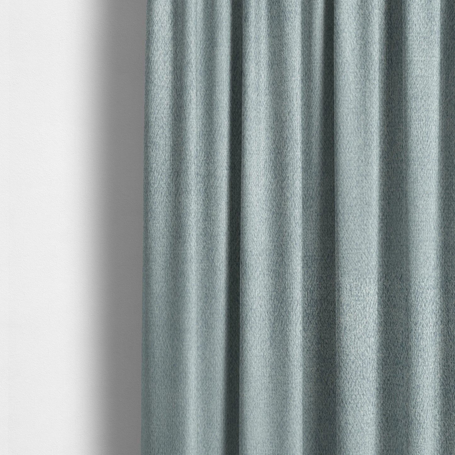 Petra Herringbone Velvet Water Repellent Blue Upholstery Fabric CTR-1715 - Made To Measure Curtains