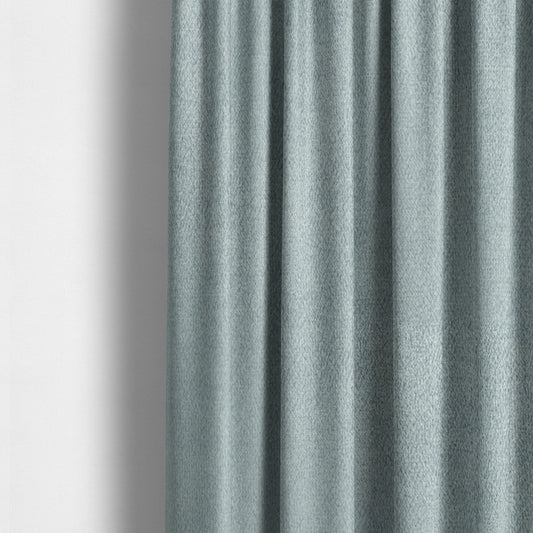 Petra Herringbone Velvet Water Repellent Blue Upholstery Fabric CTR-1715 - Made To Measure Curtains