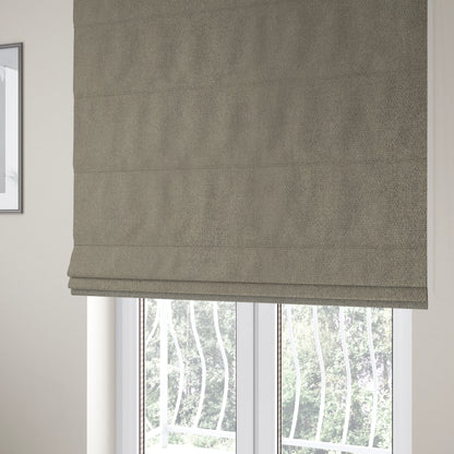 Petra Herringbone Velvet Water Repellent Beige Upholstery Fabric CTR-1718 - Roman Blinds