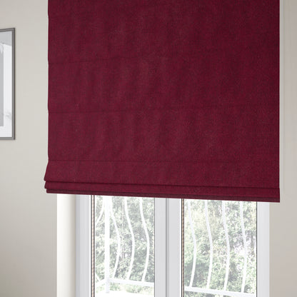 Petra Herringbone Velvet Water Repellent Red Upholstery Fabric CTR-1721 - Roman Blinds