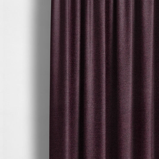 Petra Herringbone Velvet Water Repellent Purple Upholstery Fabric CTR-1722 - Made To Measure Curtains