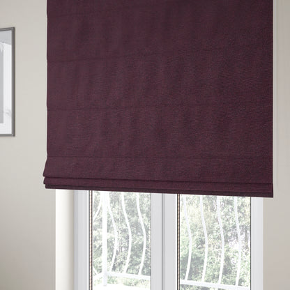 Petra Herringbone Velvet Water Repellent Purple Upholstery Fabric CTR-1722 - Roman Blinds