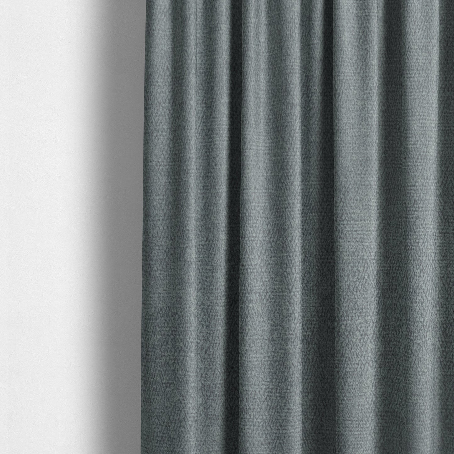 Petra Herringbone Velvet Water Repellent Silver Upholstery Fabric CTR-1727 - Made To Measure Curtains