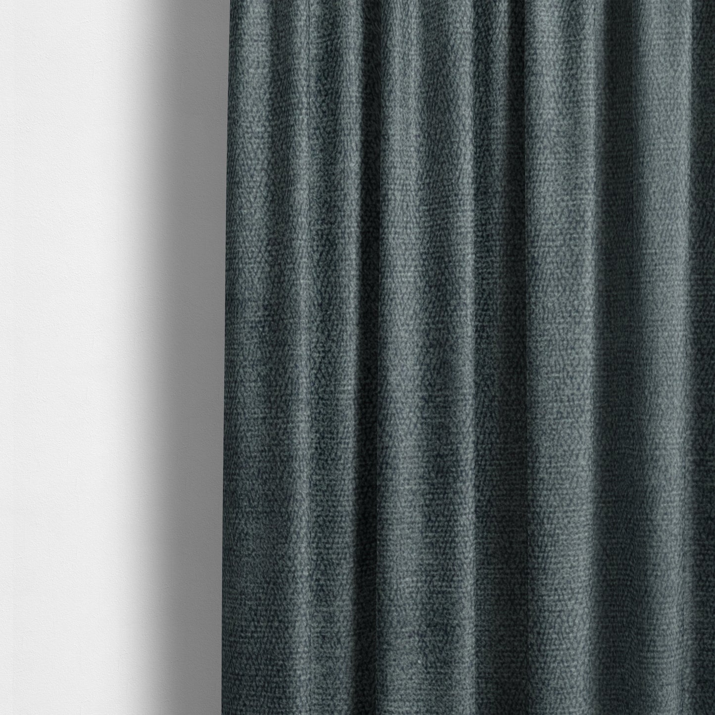 Petra Herringbone Velvet Water Repellent Grey Upholstery Fabric CTR-1729 - Made To Measure Curtains