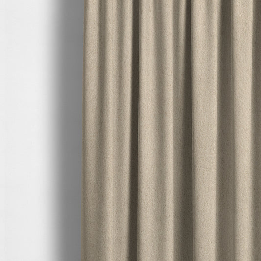 Peru Moleskin Plain Velvet Water Repellent Treated Material Beige Colour Upholstery Fabric CTR-1733 - Made To Measure Curtains