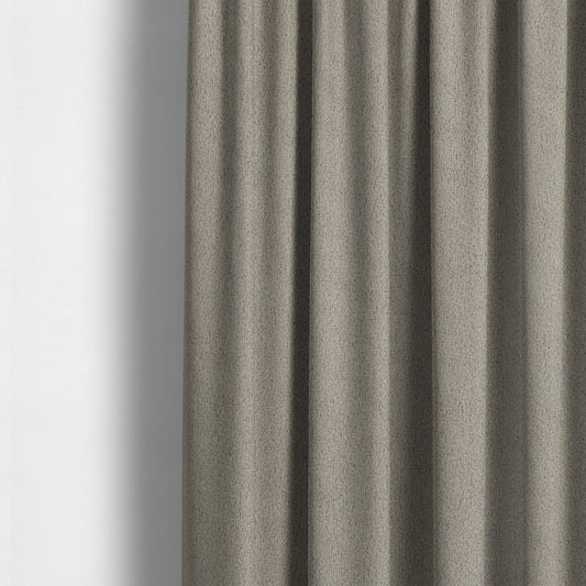 Peru Moleskin Plain Velvet Water Repellent Treated Material Khaki Brown Colour Upholstery Fabric CTR-1734 - Made To Measure Curtains