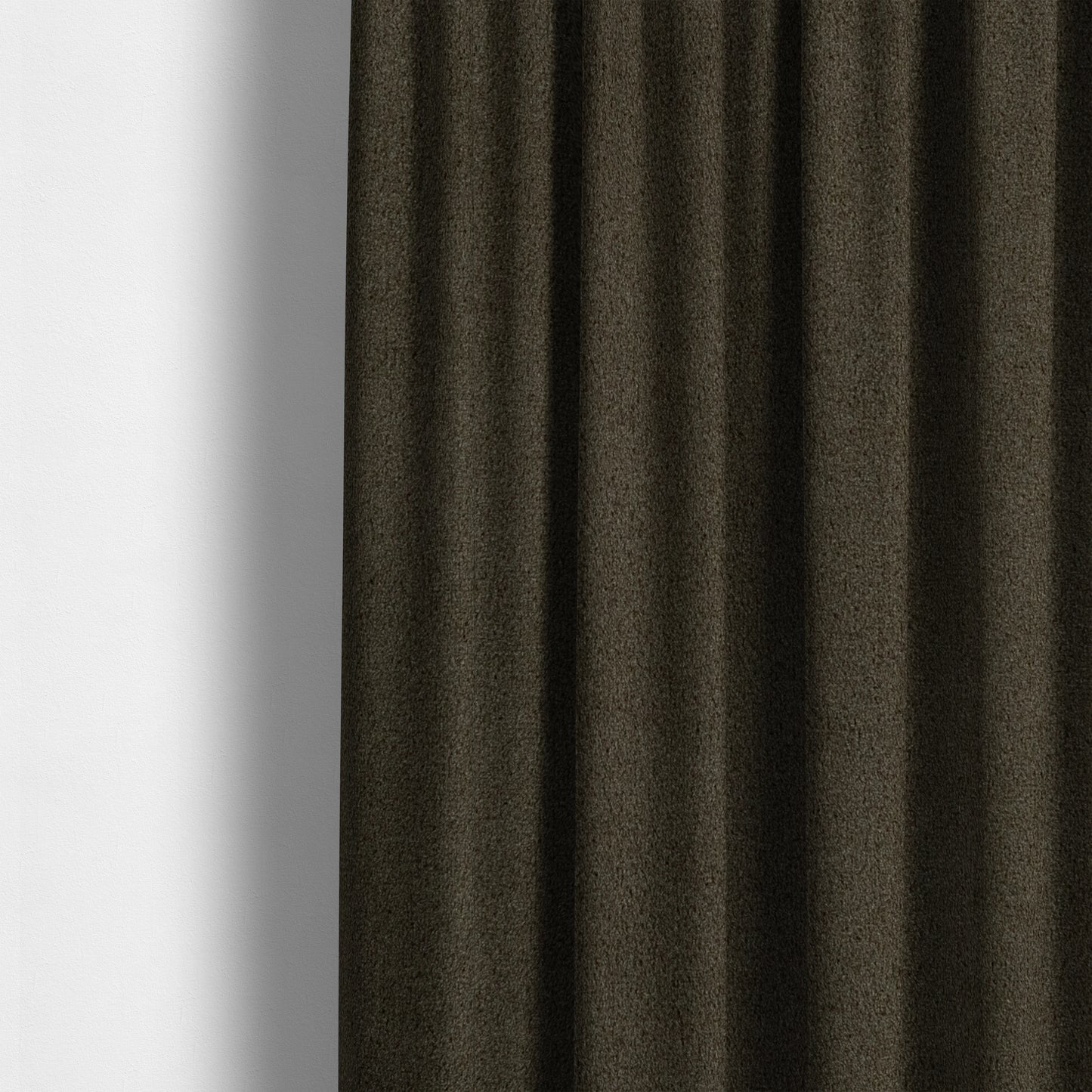 Peru Moleskin Plain Velvet Water Repellent Treated Material Brown Colour Upholstery Fabric CTR-1735 - Made To Measure Curtains