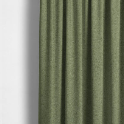 Peru Moleskin Plain Velvet Water Repellent Treated Material Nature Green Colour Upholstery Fabric CTR-1736 - Made To Measure Curtains