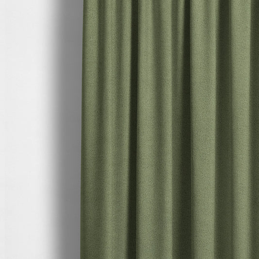 Peru Moleskin Plain Velvet Water Repellent Treated Material Nature Green Colour Upholstery Fabric CTR-1736 - Made To Measure Curtains