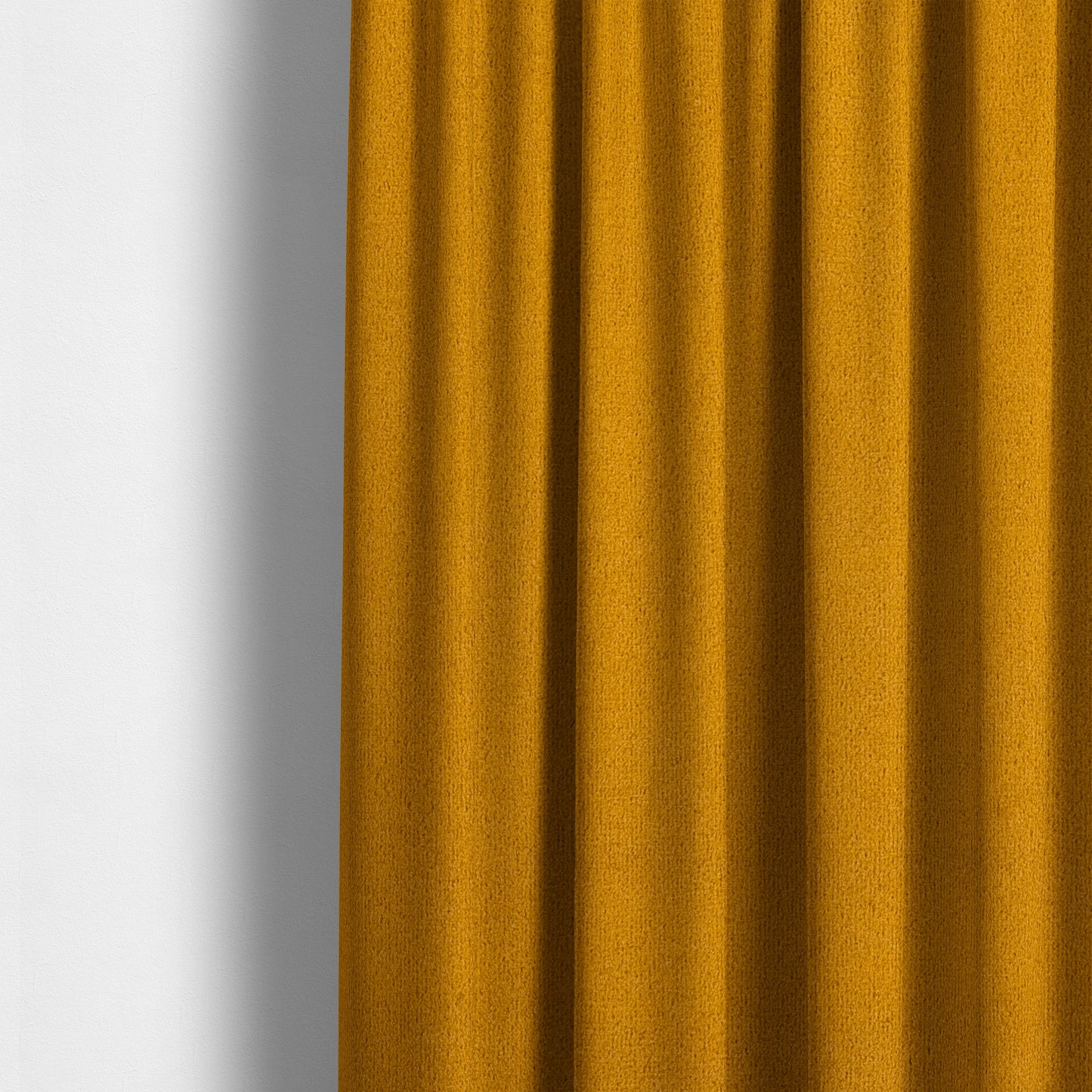 Peru Moleskin Plain Velvet Water Repellent Treated Material Golden Yellow Colour Upholstery Fabric CTR-1738 - Made To Measure Curtains