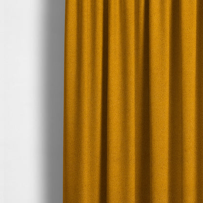 Peru Moleskin Plain Velvet Water Repellent Treated Material Golden Yellow Colour Upholstery Fabric CTR-1738 - Made To Measure Curtains