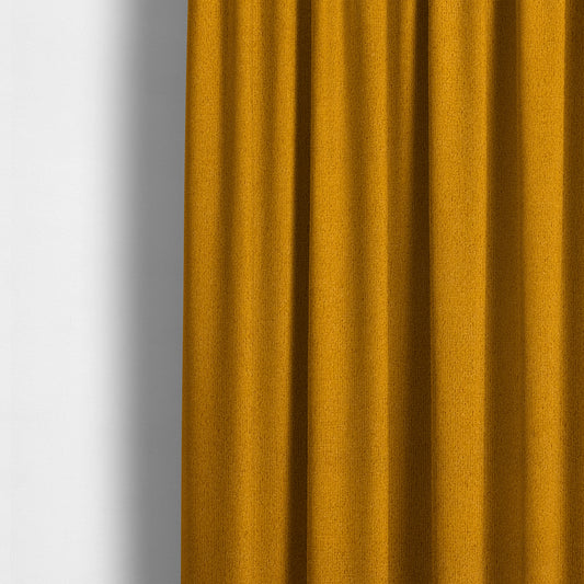 Peru Moleskin Plain Velvet Water Repellent Treated Material Golden Yellow Colour Upholstery Fabric CTR-1738 - Made To Measure Curtains